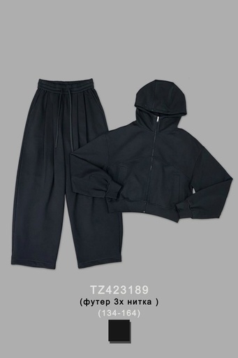 [TZ423189-BLK-134-164] Лонгслив для девочки TZ423189