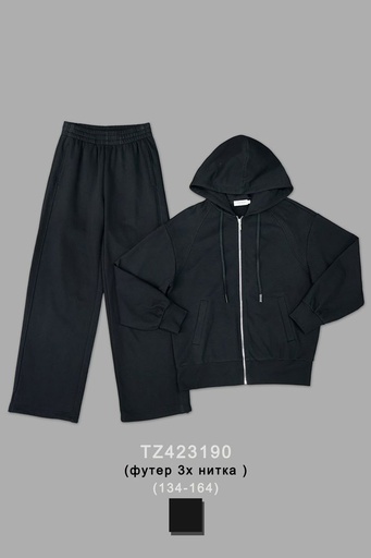 [TZ423190-BLK-134-164] Лонгслив для девочки TZ423190